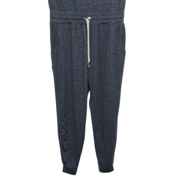 Vuori Jumpsuit Woman’s Size Small All Day Blue Heather Stretch Jogger 1-Piece - Picture 4 of 11